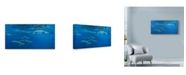 Trademark Global Michael Jackson 'Dolphins In Open Water' Canvas Art - 32" x 16"